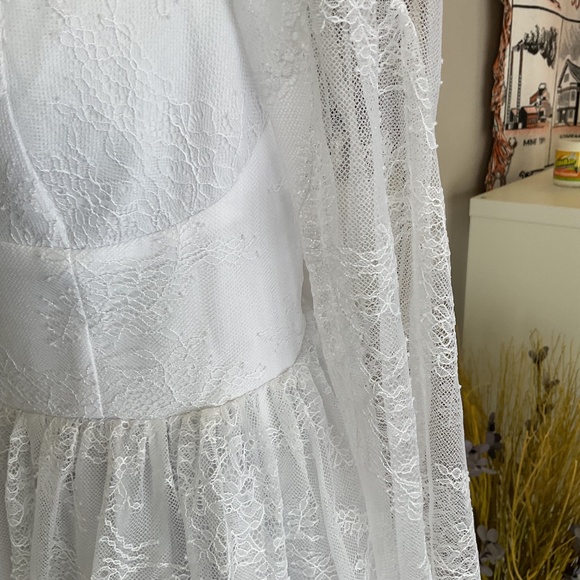 Bridal by ELOQUII Lace Tiered Dress Size 24 - Picture 5 of 10